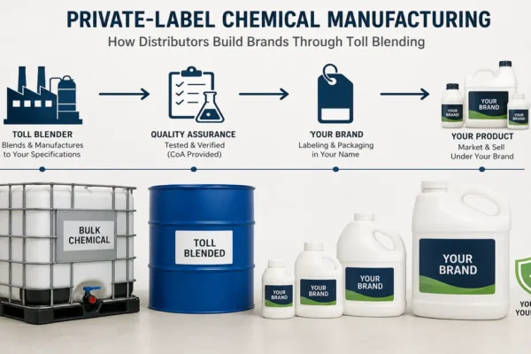 Private-Label Chemical Manufacturing: How Distributors Build Brands Through Toll Blending?