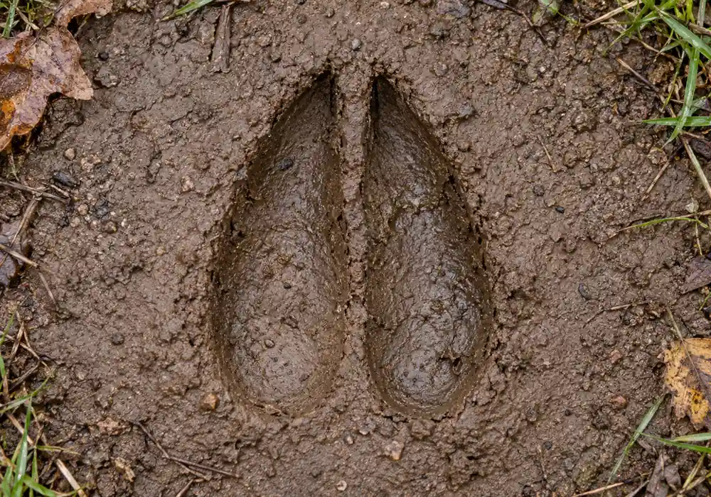 Deer Tracks in Mud
